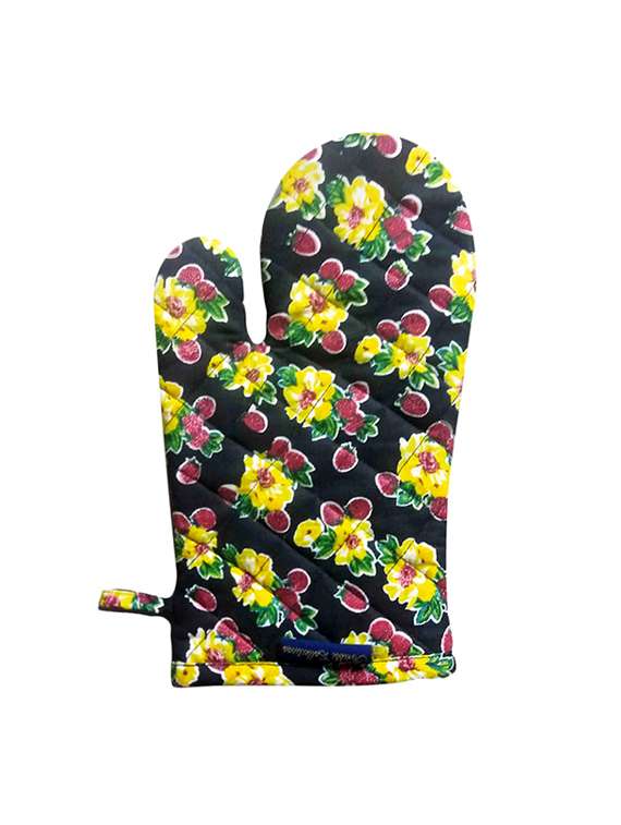 ambbi collection cotton floral printed mitten
