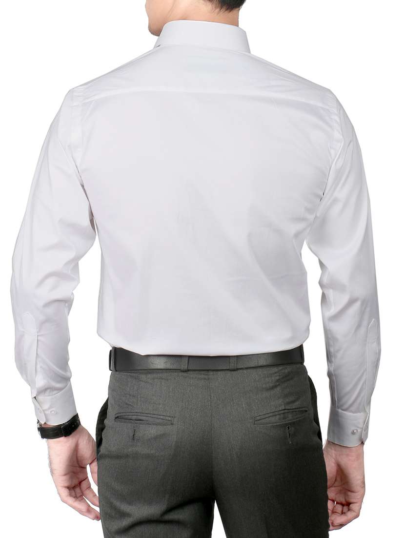 white cotton formal shirt - 13941269 -  Standard Image - 2