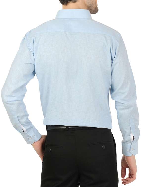 blue cotton formal shirt - 13941283 - Standard Image - 2