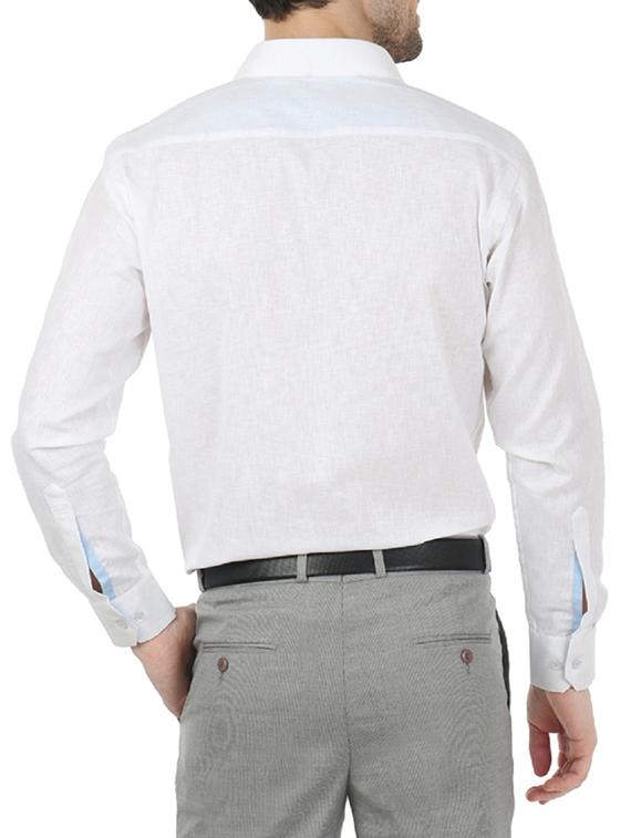 white cotton formal shirt - 13941287 - Standard Image - 2