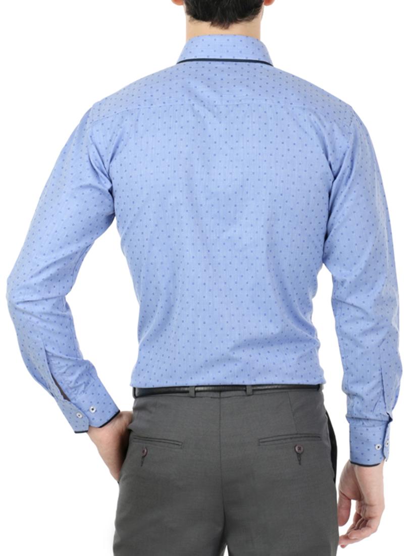 blue cotton formal shirt - 13941300 - Standard Image - 2
