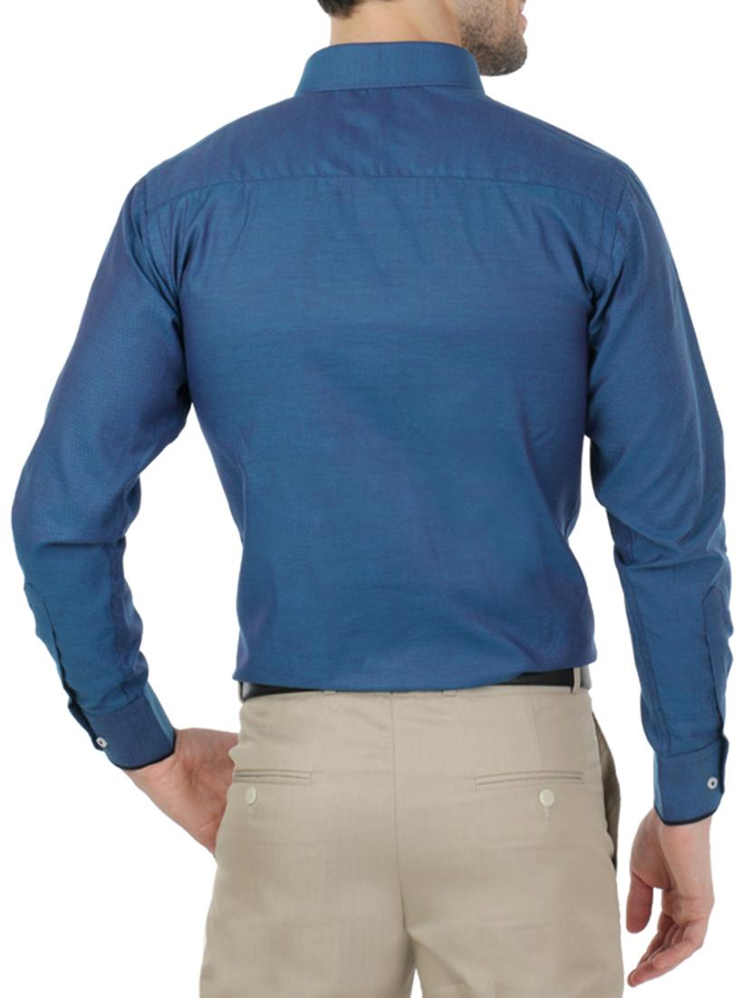 blue cotton formal shirt - 13941305 - Standard Image - 2