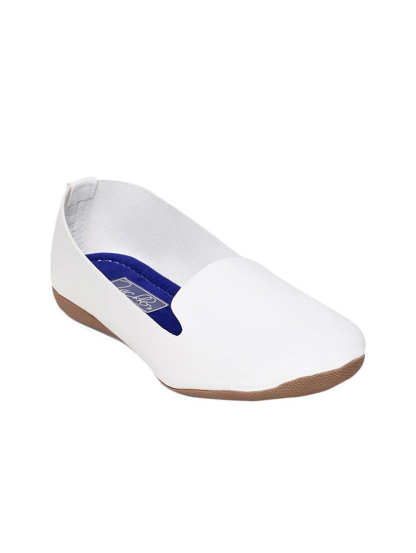 white patent leather slip on ballerina