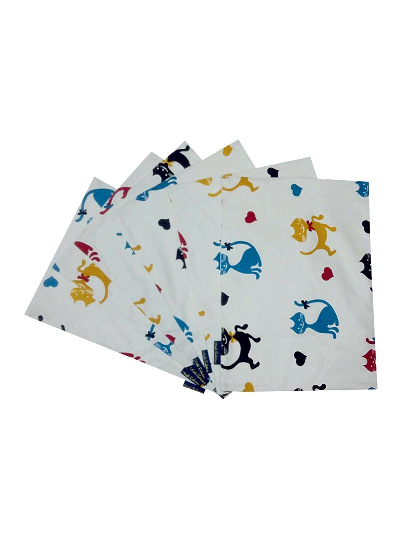 printed cotton set of 6 table mat
