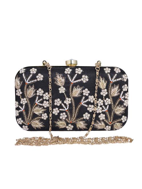 black metal clutch - 13949083 - Standard Image - 0