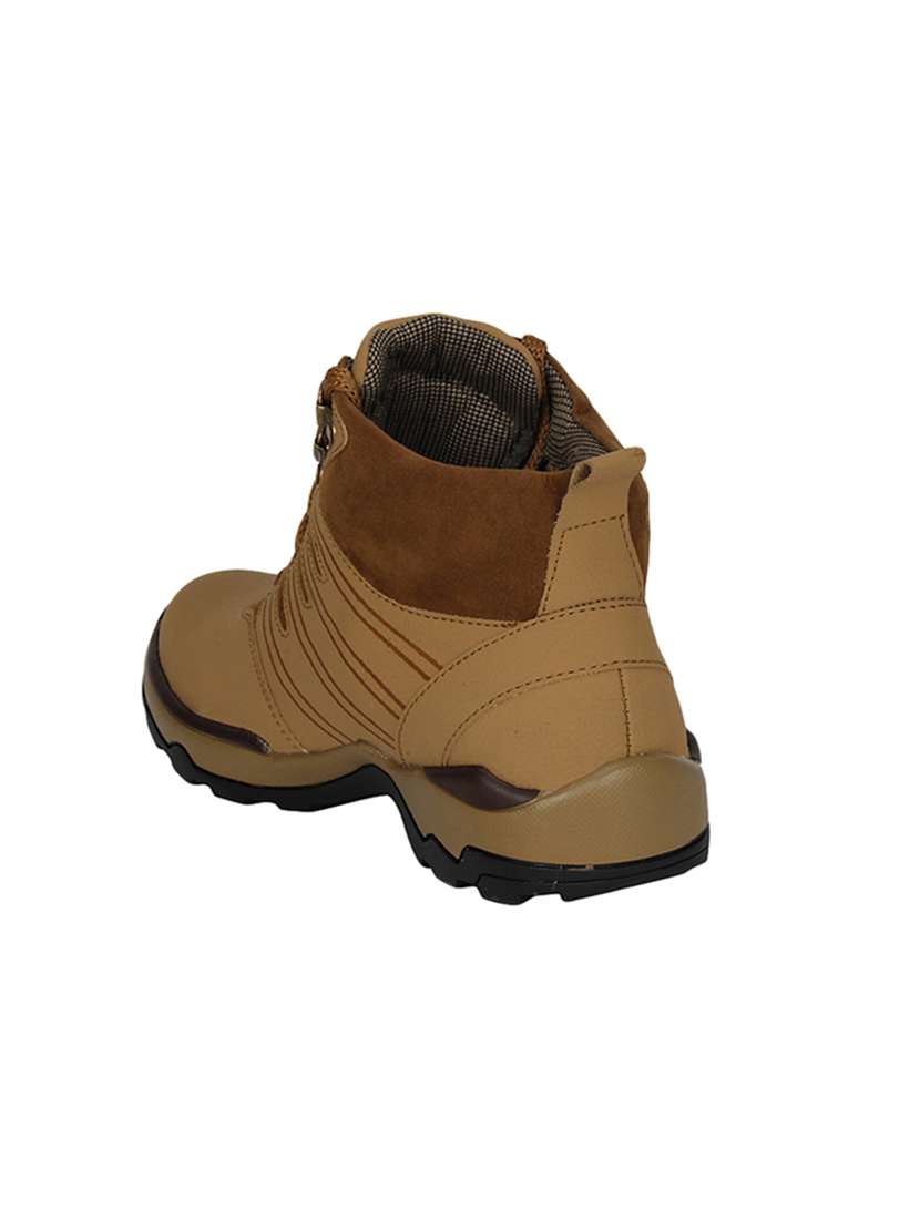 brown leatherette low ankle boot - 13959867 -  Standard Image - 2