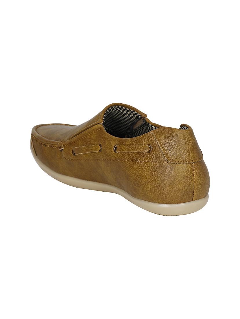 tan leatherette slip on loafer - 13959872 - Standard Image - 2
