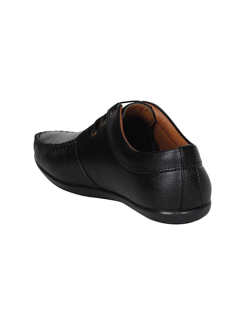 black leatherette lace up derby - 13960087 - Standard Image - 2