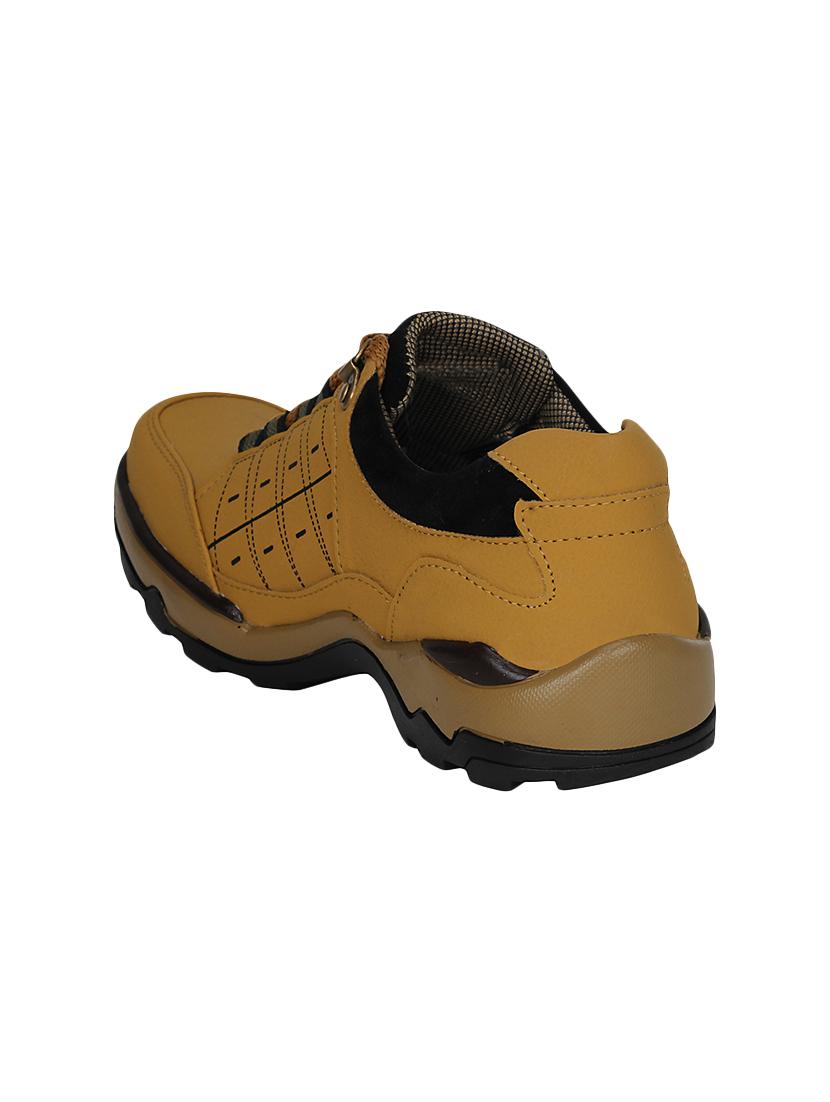 tan leatherette lace up boot - 13960091 - Standard Image - 2