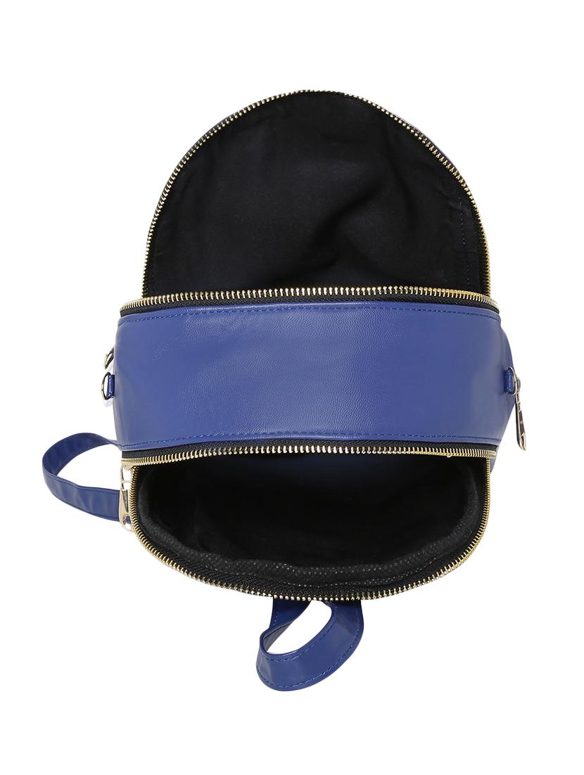 blue leatherette regular backpack - 13961501 - Standard Image - 2