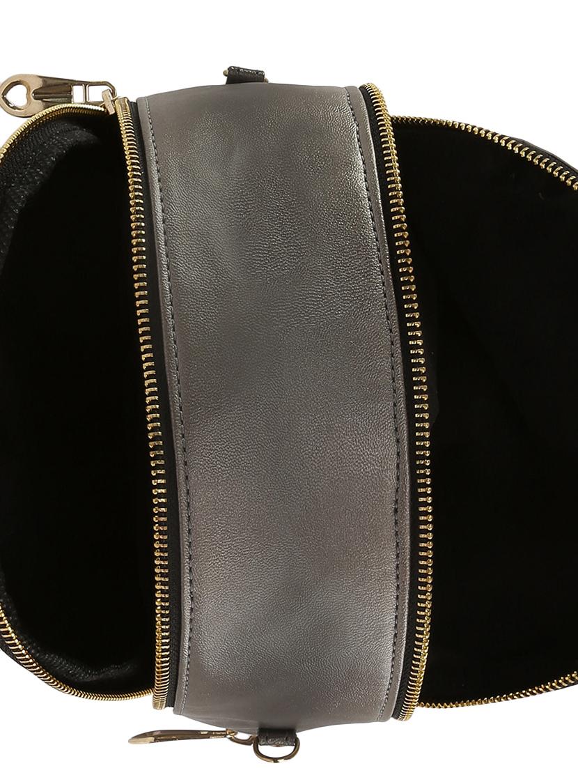 grey leatherette regular backpack - 13961508 - Standard Image - 2
