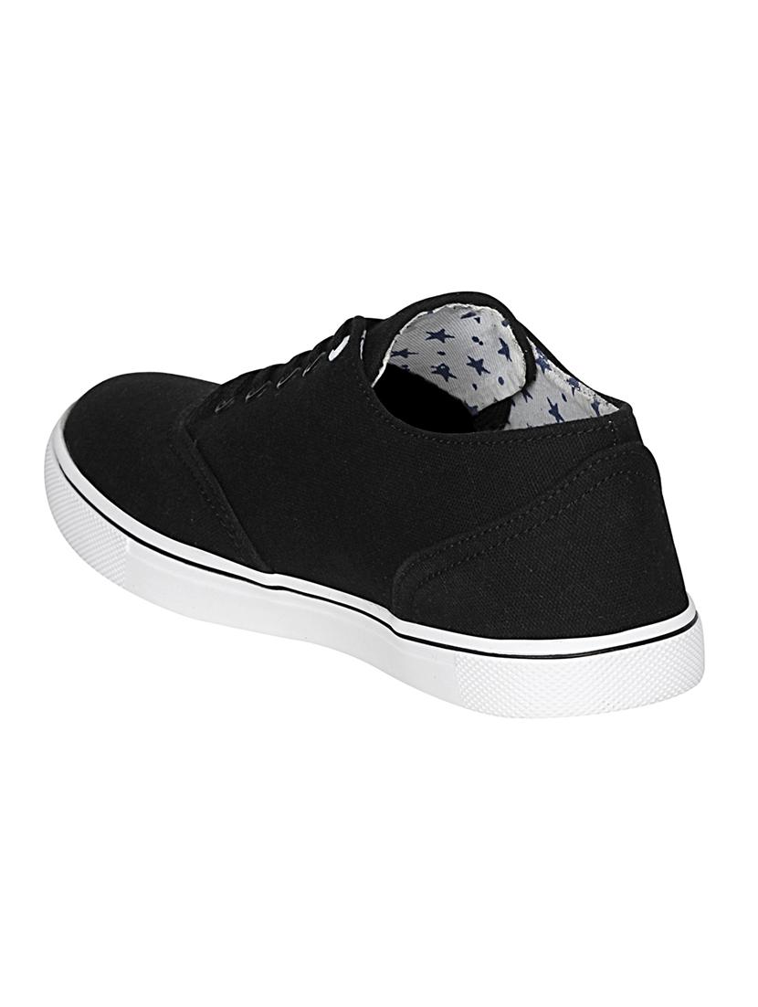 black canvas lace up sneaker - 13961540 - Standard Image - 2