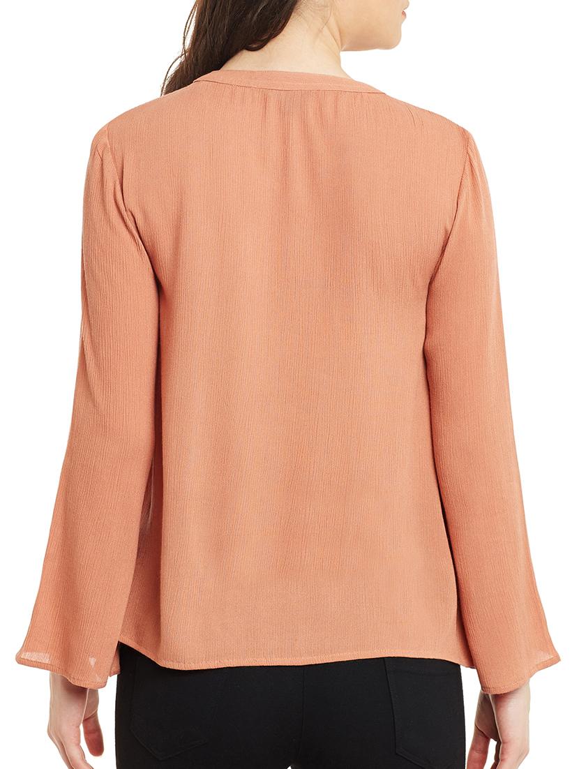 tie up neck solid top - 13965450 - Standard Image - 2