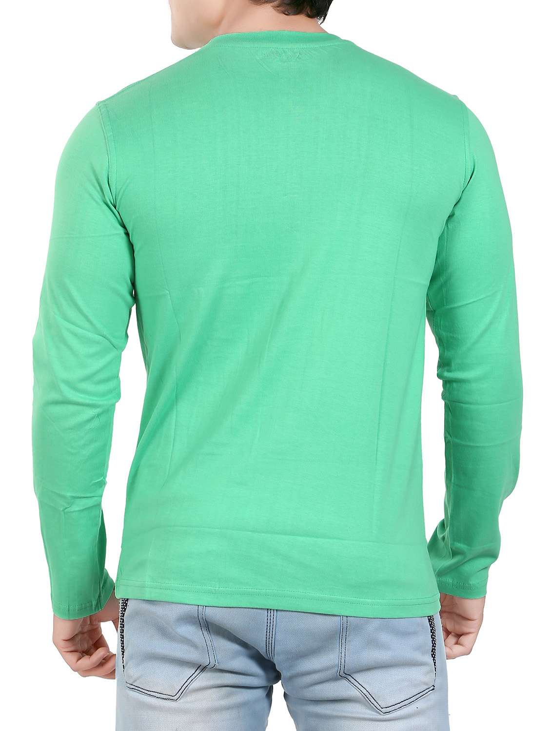 green cotton t-shirt - 13972422 - Standard Image - 2
