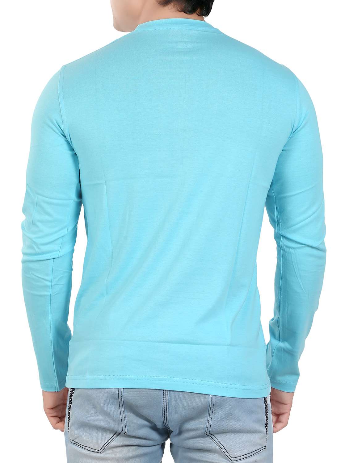 light blue cotton t-shirt - 13972427 - Standard Image - 2