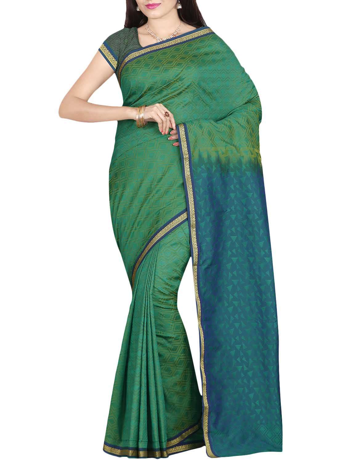 tonal shades mysore silk saree with blouse