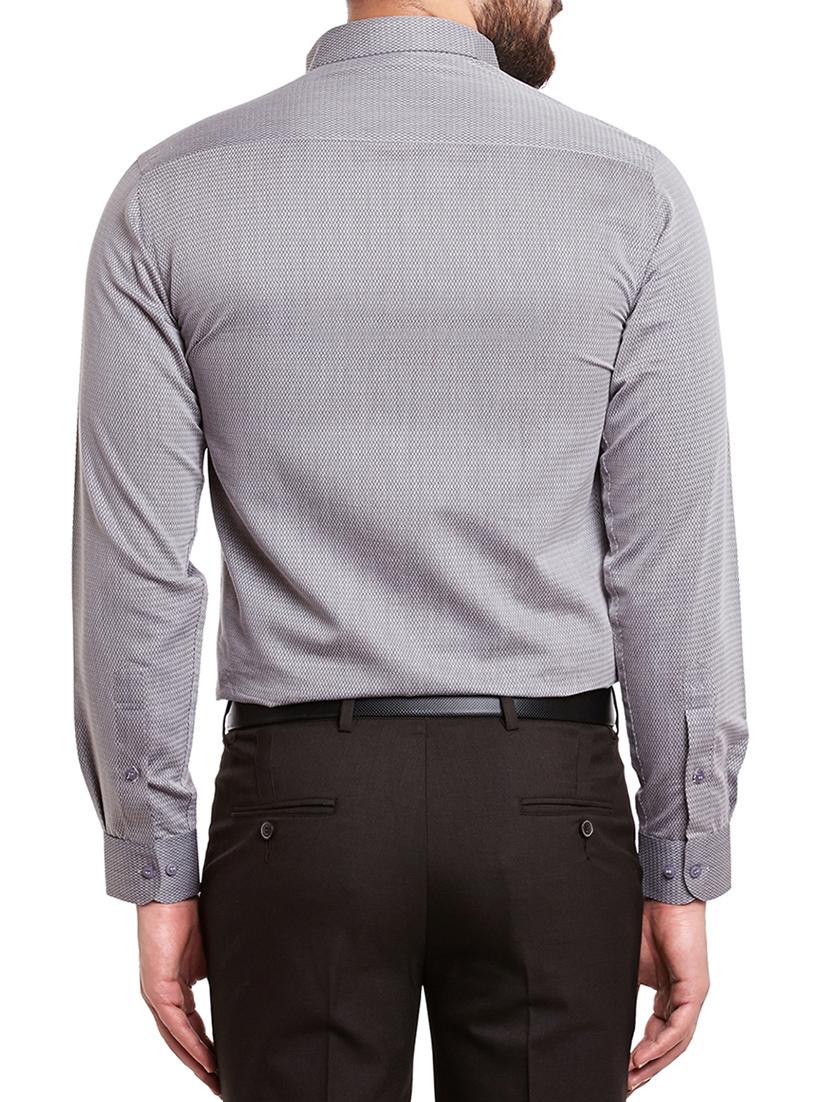grey cotton blend formal shirt - 13974411 - Standard Image - 2