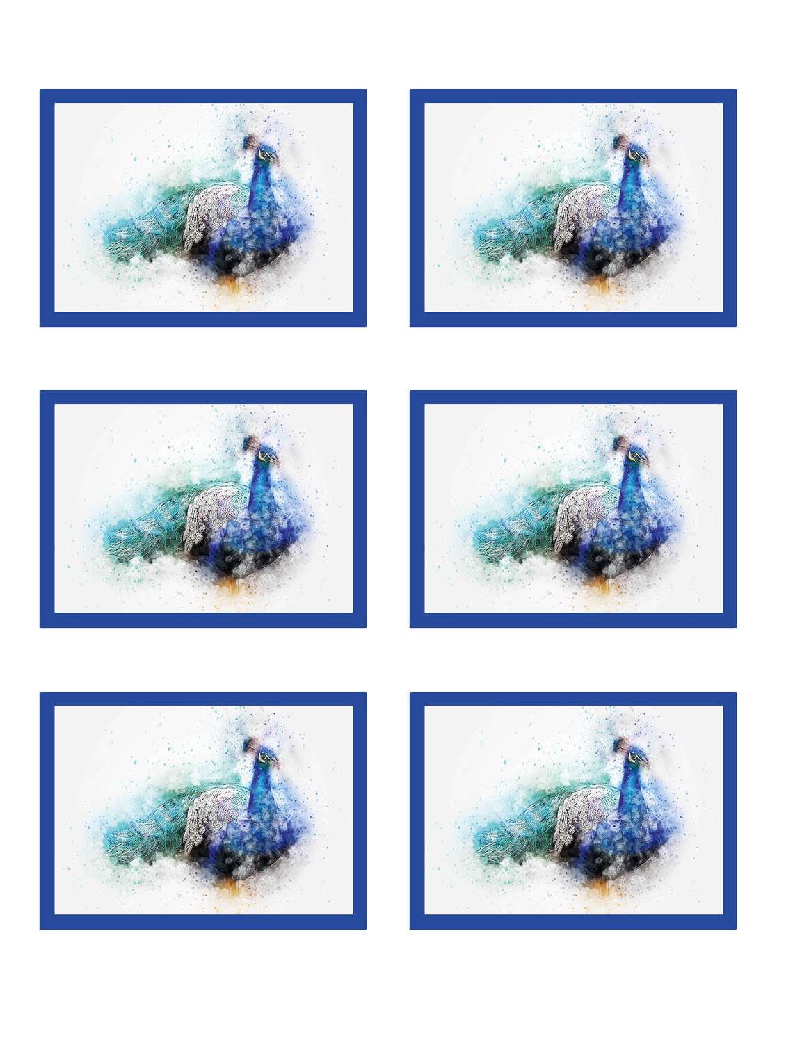 ambbi collections printed polyester set of 6 placemats