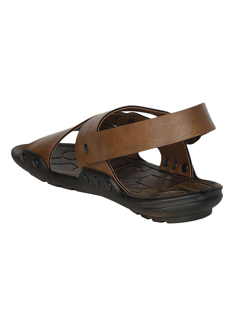 brown leather back strap sandal - 13977350 -  Standard Image - 2