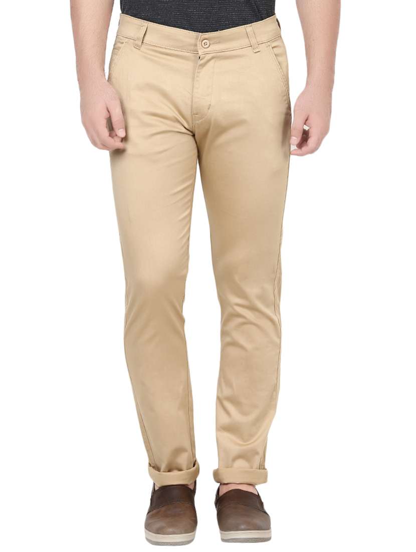 beige cotton blend chinos