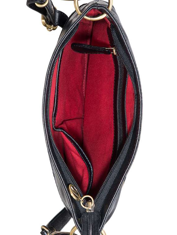 black leather sling bag - 13986270 -  Standard Image - 2