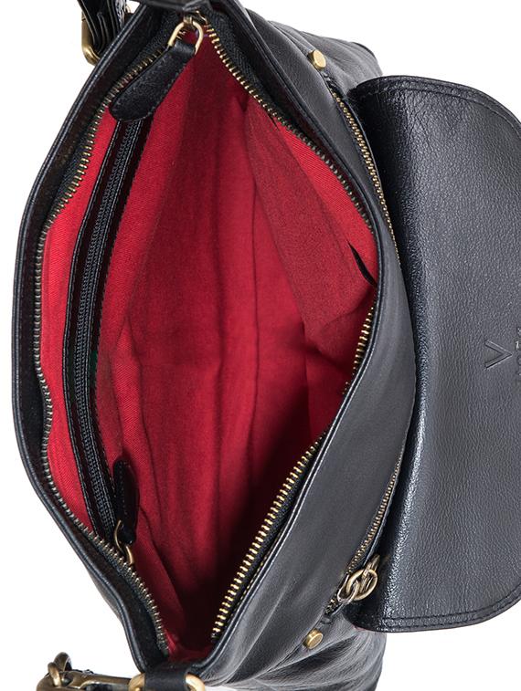 black leather sling bag - 13986272 - Standard Image - 2