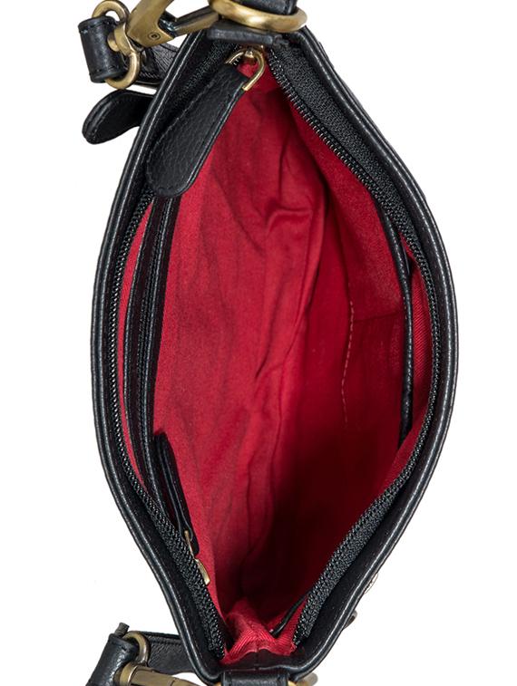 black leather sling bag - 13986274 - Standard Image - 2