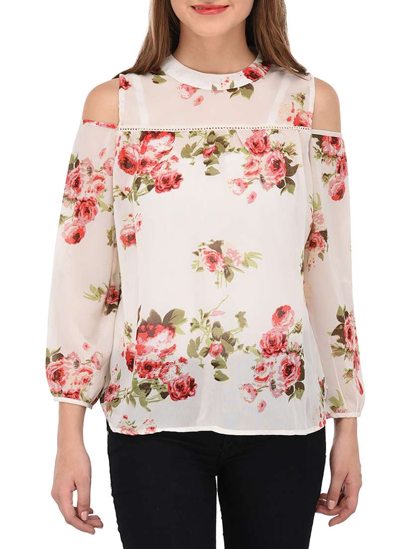 women's straight round neck top