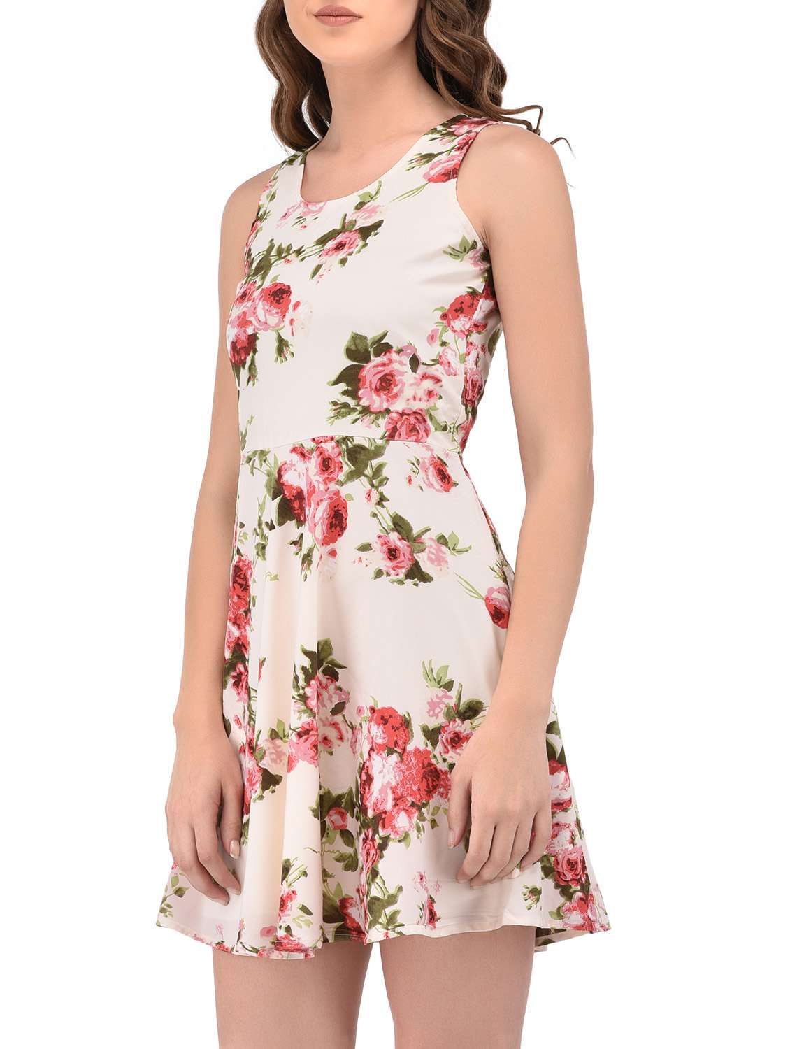 women's fit & flare floral dress - 13996498 -  Standard Image - 2