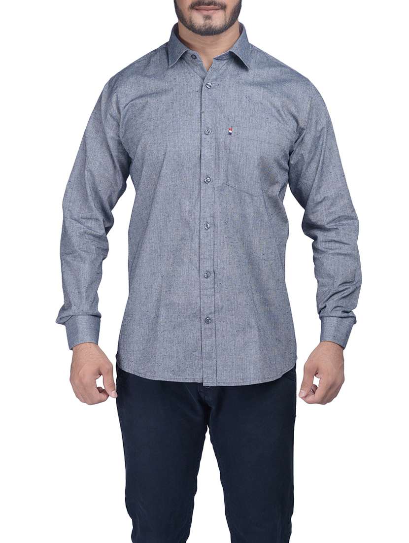 grey linen casual shirt