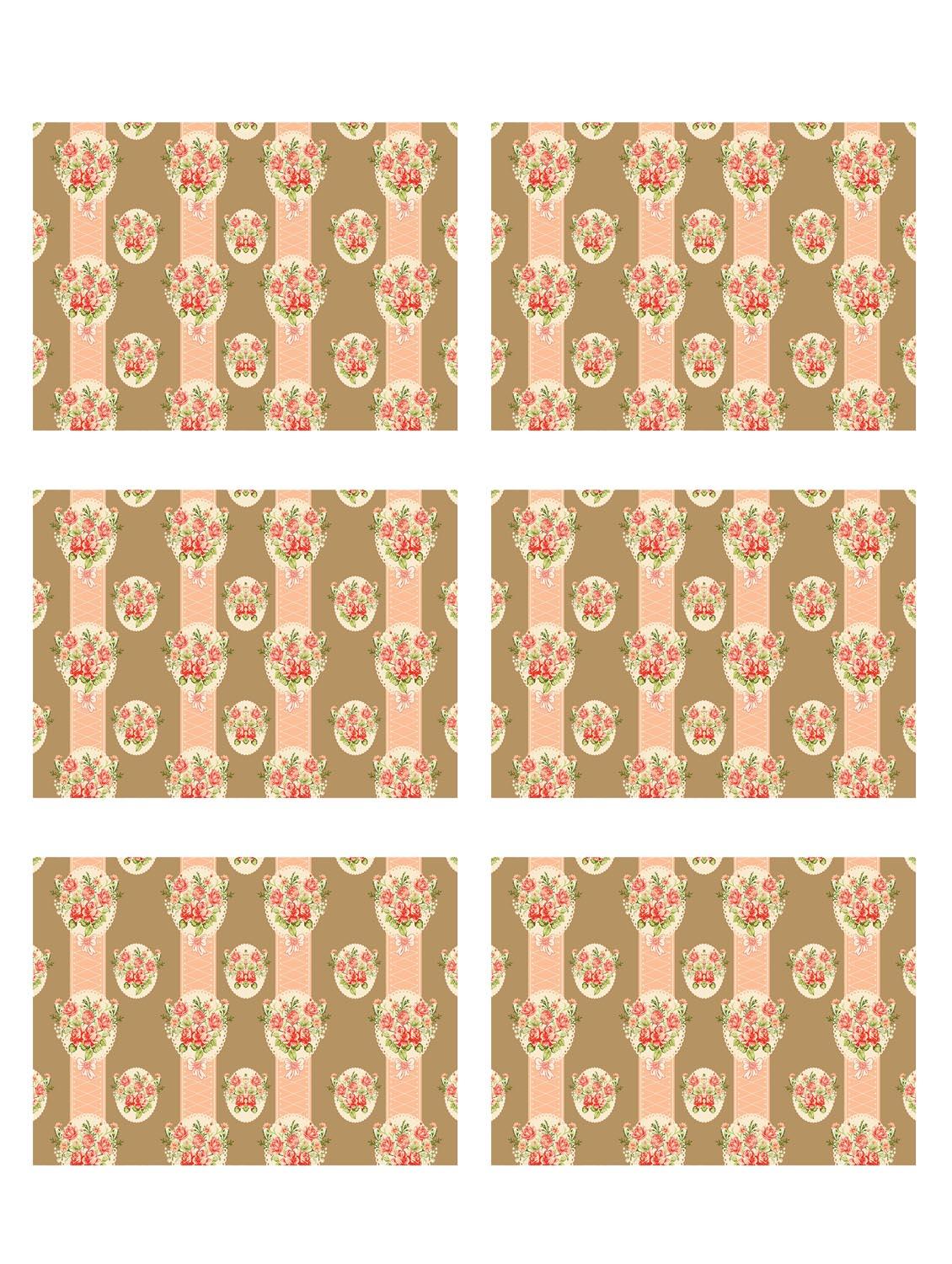 printed polyester table mat set of 6 pcs - 14000268 -  Zoom Image - 0