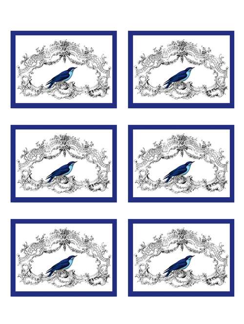 printed polyester table mat set of 6 pcs - 14000278 -  Standard Image - 0