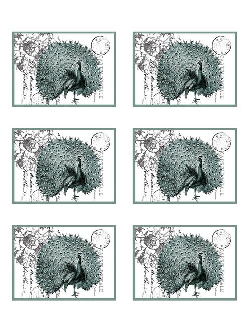 printed polyester table mat set of 6 pcs - 14000282 -  Standard Image - 0