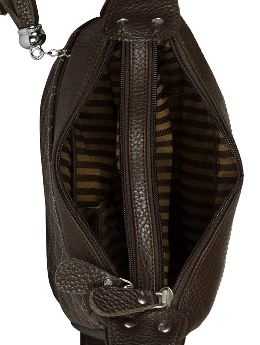 brown leather sling bag - 14002083 - Standard Image - 2