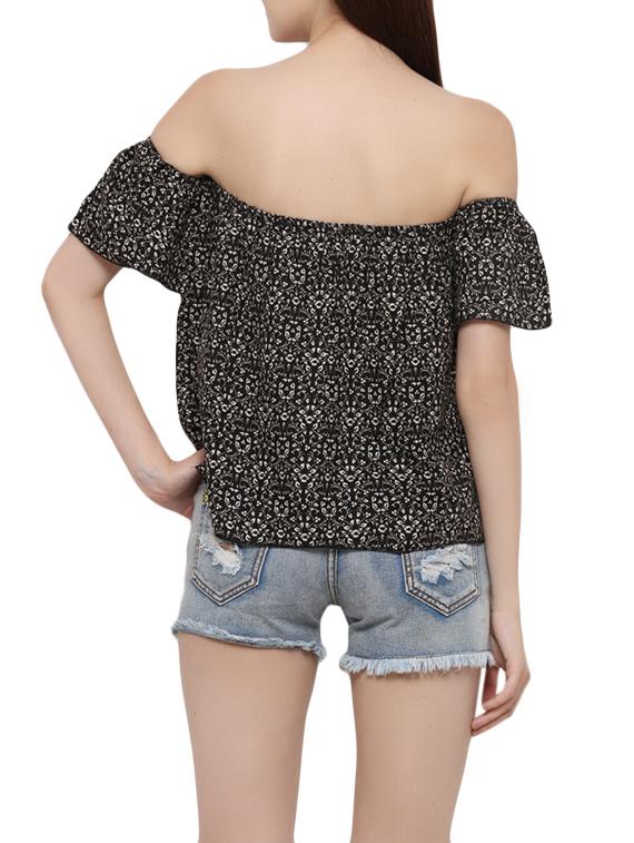 women's crop off shoulder top - 14008239 - Standard Image - 2