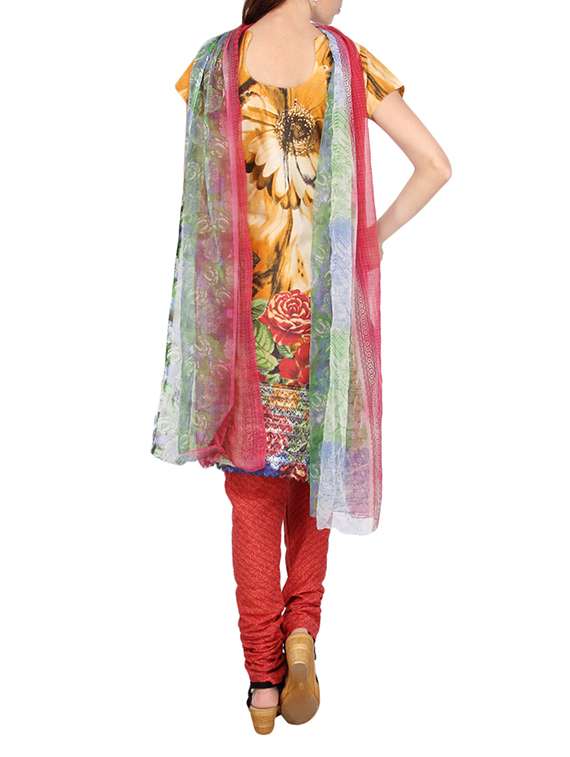 multicolor printed dress material - 14009893 -  Standard Image - 2