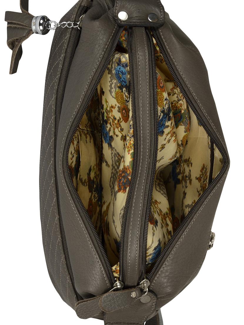 grey leather sling bag - 14047756 - Standard Image - 2