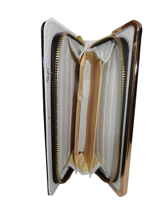 blue leatherette regular clutch - 14052046 -  Standard Image - 2