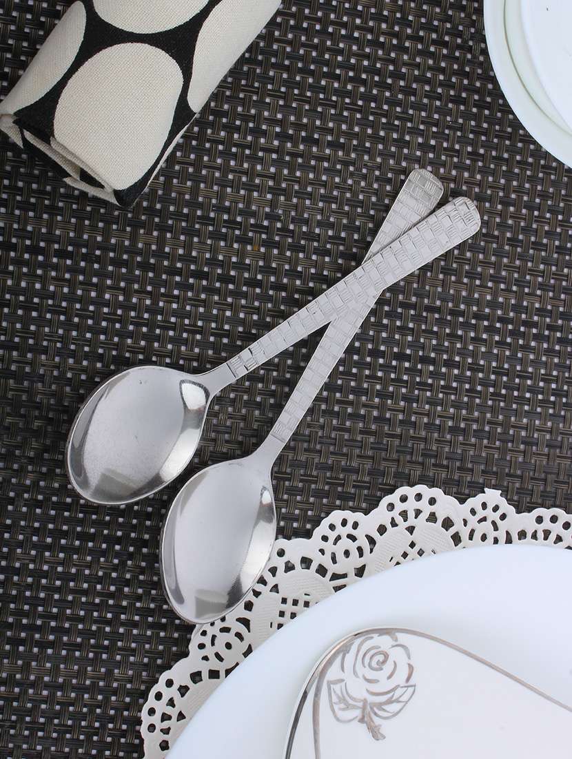 homeish 6 pcs stainless steel dinner spoons