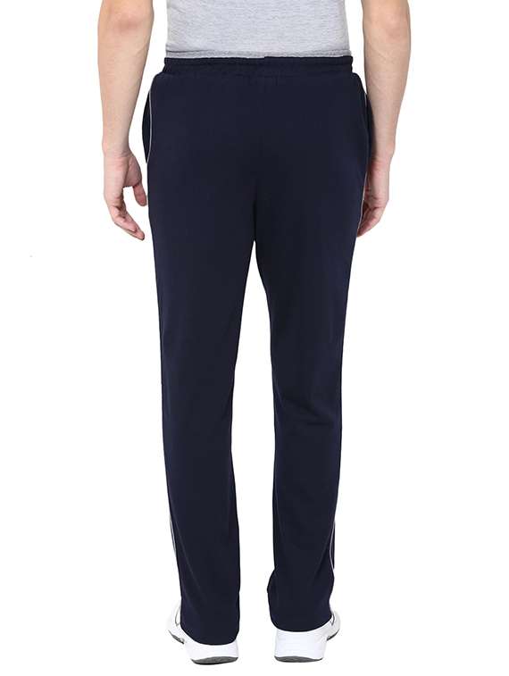 blue cotton  full length track pant - 14067649 -  Standard Image - 2
