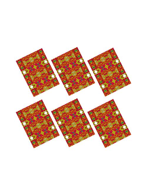 printed polyester table mat set of 6 pcs by ambbi collections - 14078068 -  Standard Image - 0