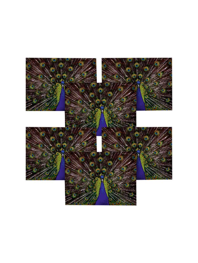 printed polyester table mat set of 6 pcs by ambbi collections