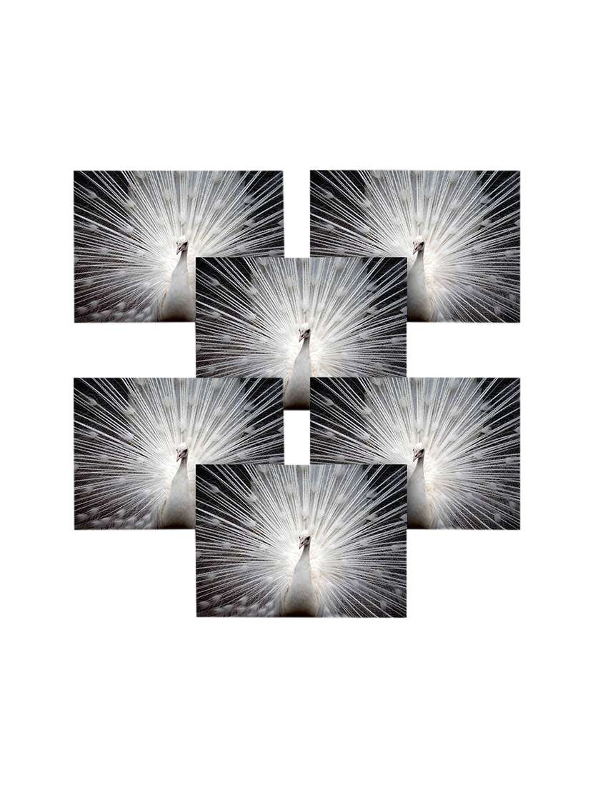 printed polyester table mat set of 6 pcs by ambbi collections - 14078092 - Zoom Image - 0