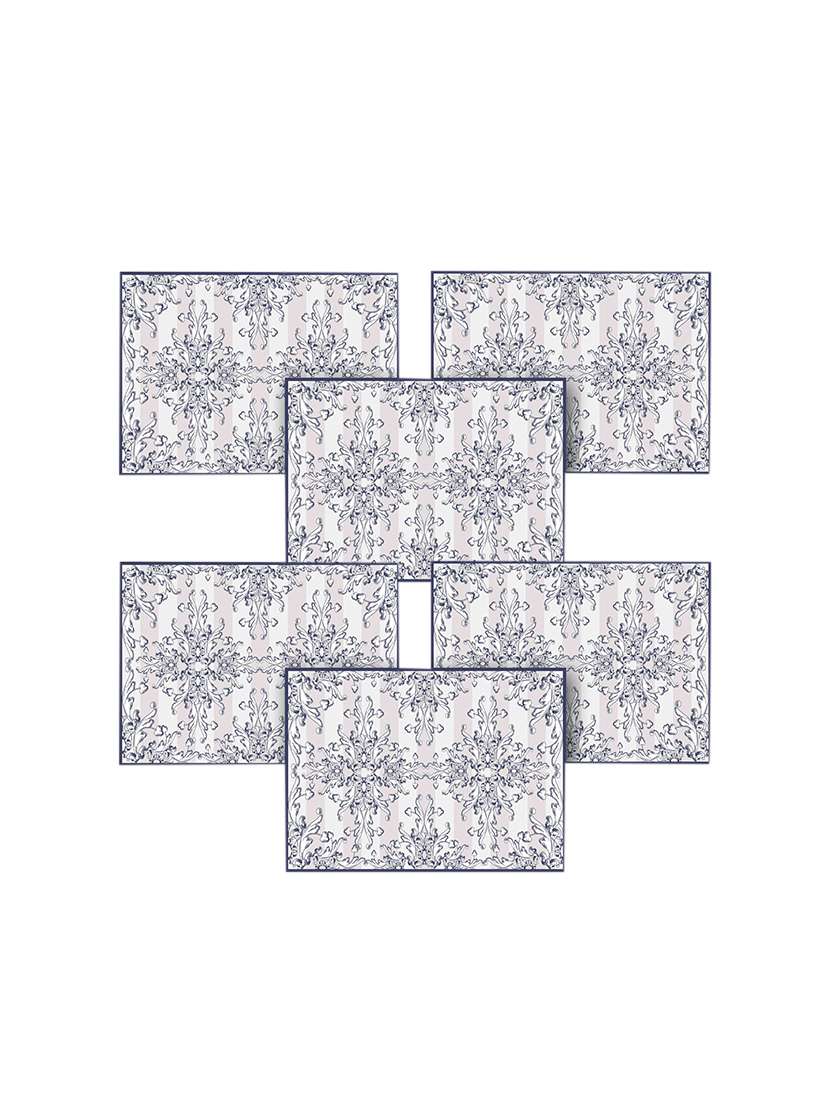 printed  table mat set of 6 pcs
