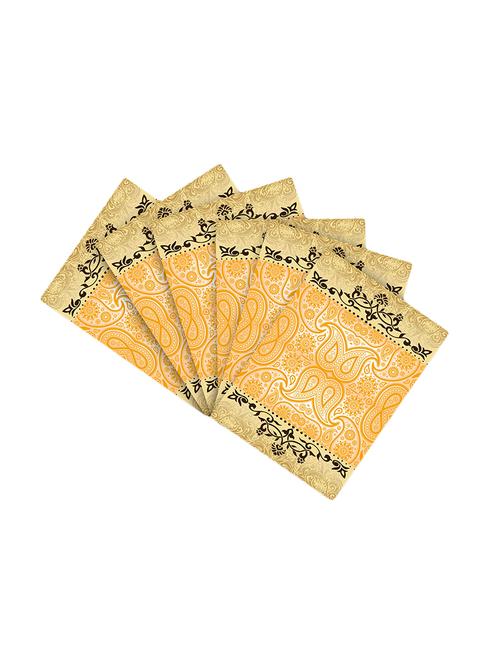 printed polyester table mat set of 6 pcs by ambbi collections - 14078113 - Standard Image - 0