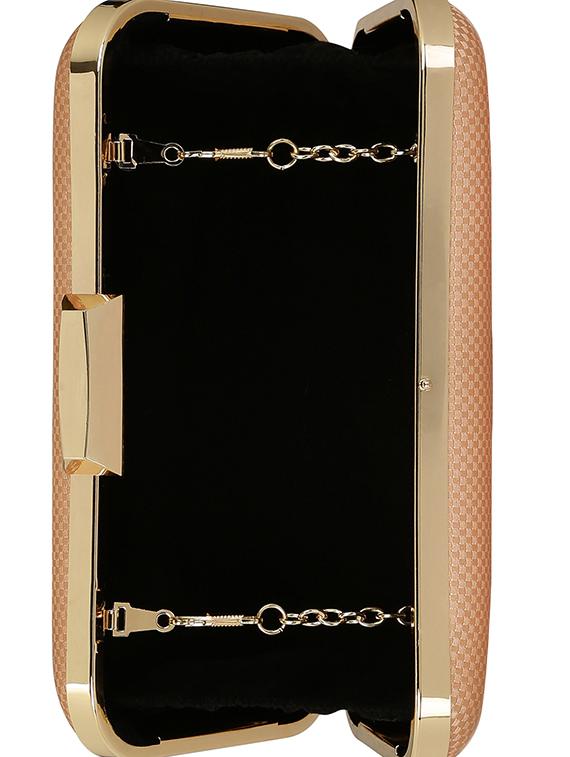pink metal box clutch - 14082336 - Standard Image - 2