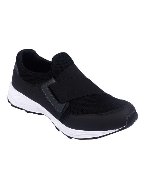 black Mesh slip on sport shoe