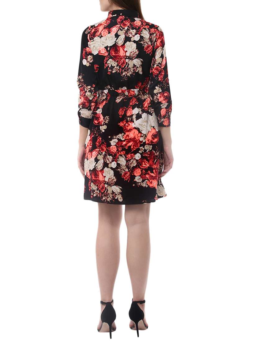 women's fit & flare floral dress - 14094277 -  Standard Image - 2