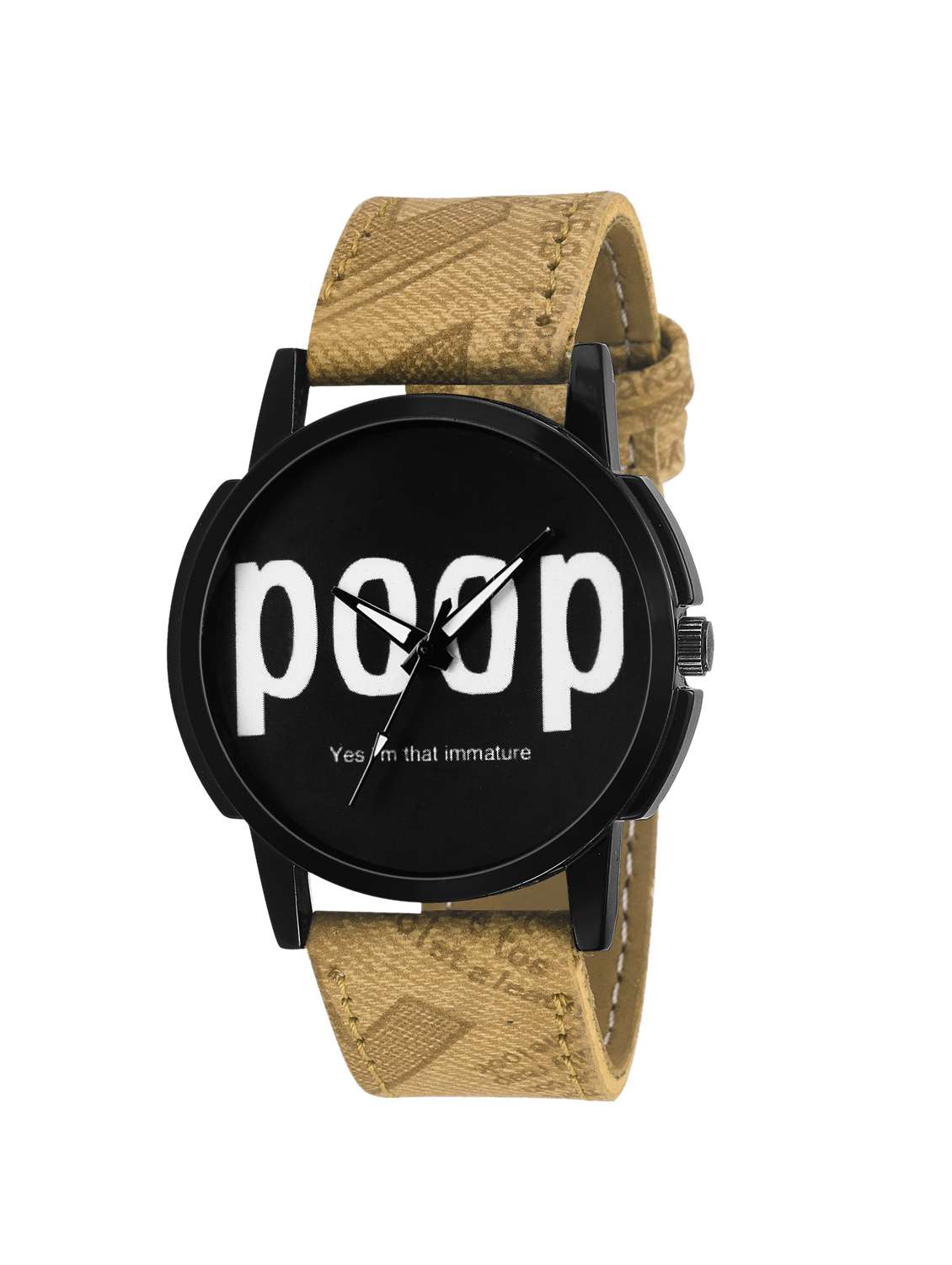 round dial analog watch(tmgxblk779)