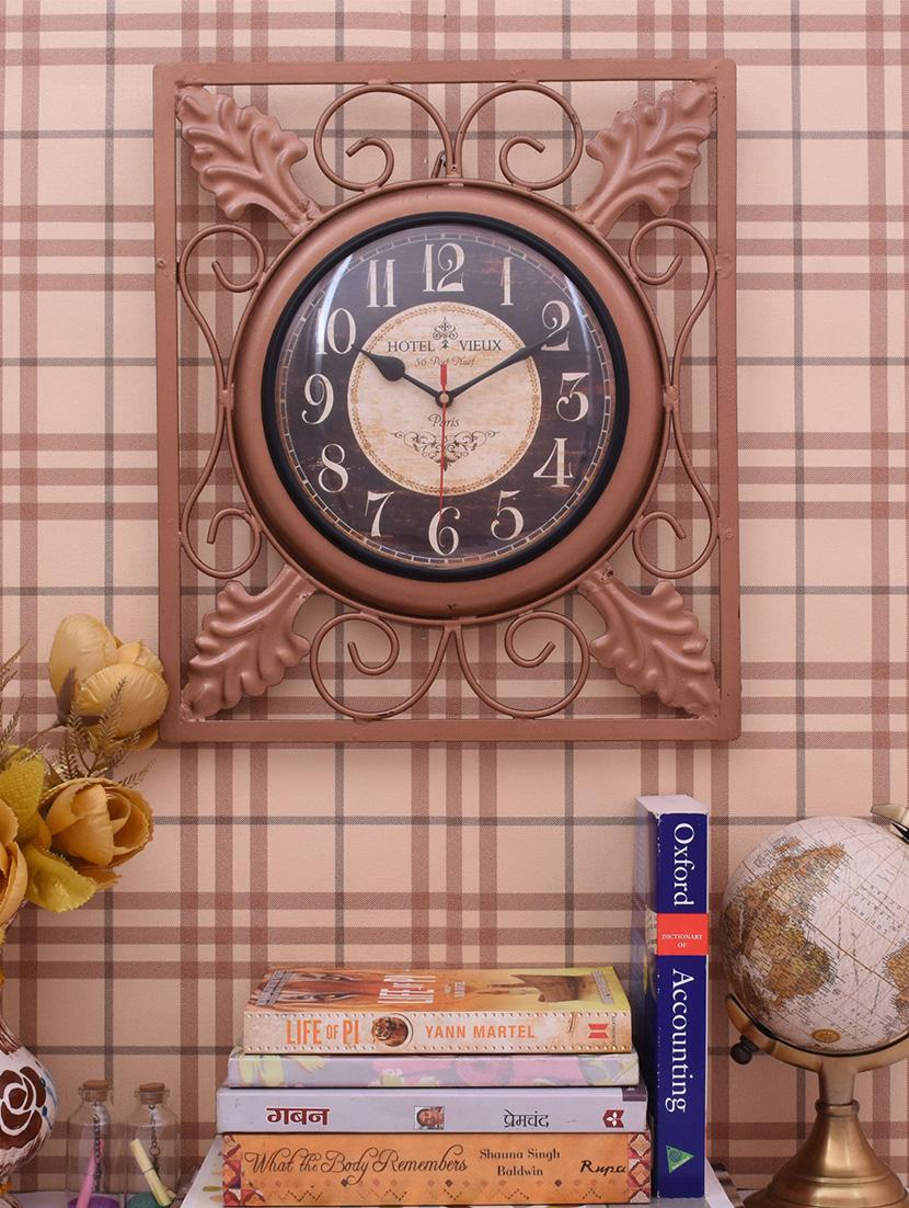 classic iron wall clock by home sparkle - 14096941 - Standard Image - 2